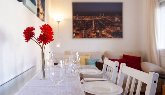 Sants Station Apartment with Netflix, A/C, Alexa, for families & quiet people