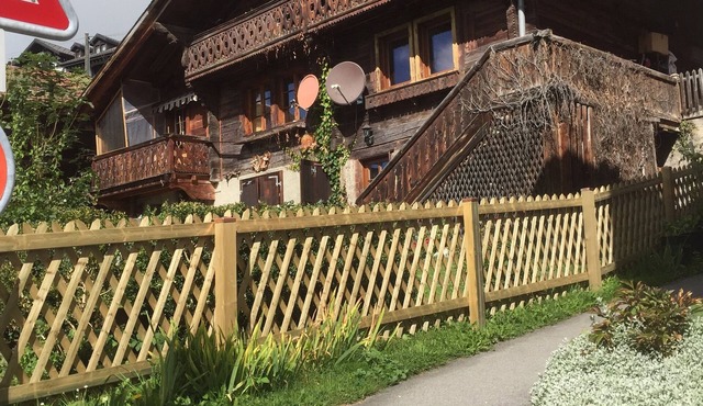 SAUNA AND COSY OLD AUTHENTIC WOODEN SWISS MOUNTAIN CHALET IN GRYON WITH GARDEN