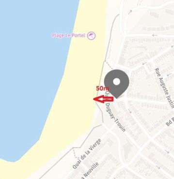 Sauna commun et Chambre privée à 50 m de la plage- Parking privé, salle de bain et cuisine commune