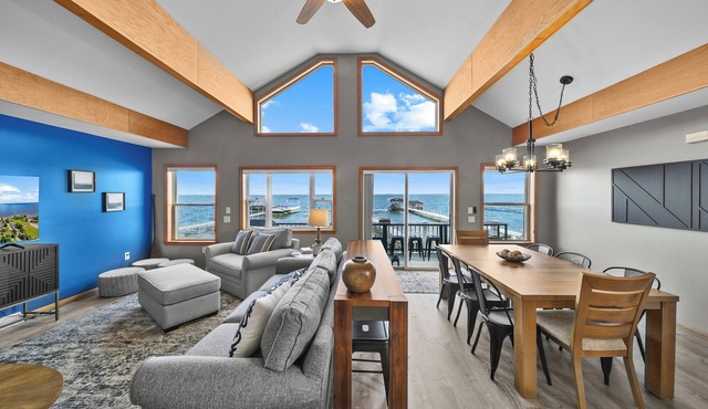 Sauna, Game Room, and Houghton Lake Beach Front