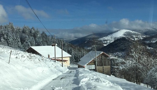 Sauna, view, calm, mountain