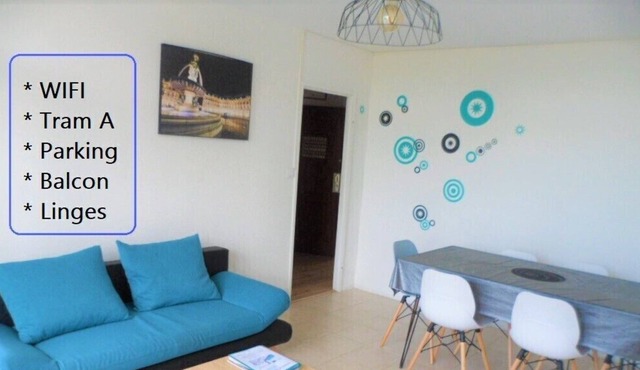 "Say Yes to Cenon" (WIFI, Parking, Balcony, Tram ...)