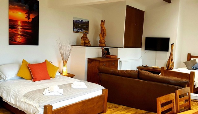 Scafell Cottage is a stunning studio cottage with spectacular views .