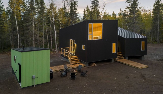 Scandinavian Chalet with Sauna Lutsen - Green