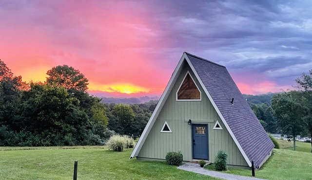 Scenic 2BR A-Frame w/Hot Tub & Views