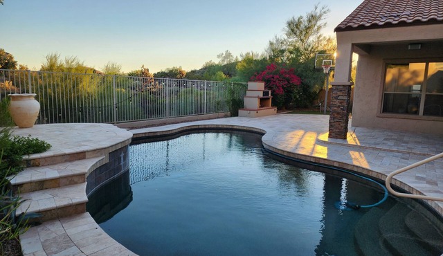 Scenic 4 bedroom home with private pool