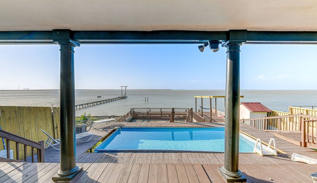 Scenic Home w/ Private Pool & Dock on Oso Bay!