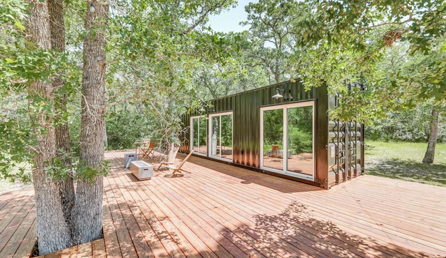 Scenic La Grange Tiny Home on 22 Acres By Wineries