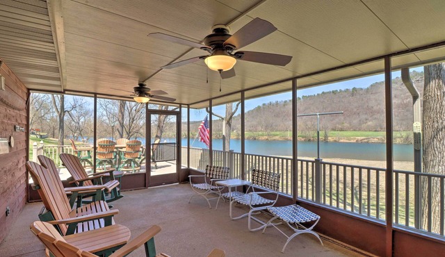 Scenic Riverview Getaway w/Screened Porch!