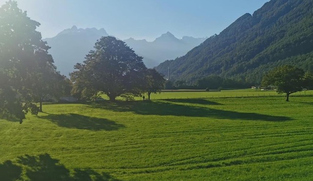 Schöne Unterkunft mit Blick in die Glarner Berge
