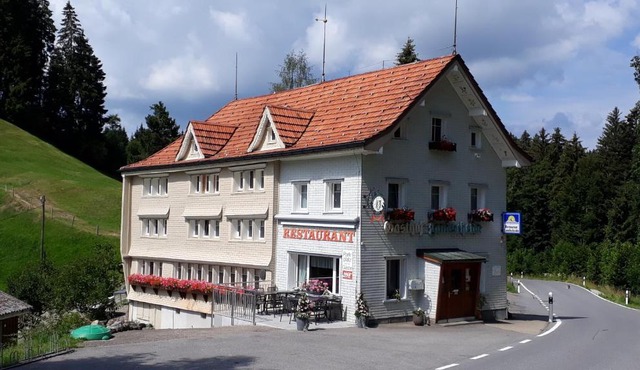 Schwellbrunn,Ferienwohnung mit Säntissicht