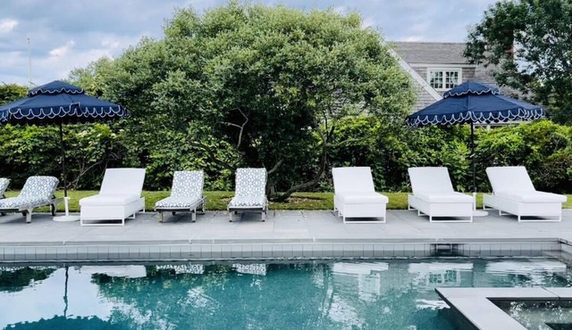 Sconset Oasis Private Home ~ New Poolhouse/Cabana,Spa,Firepit Coastal Chic Decor