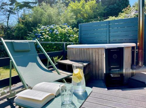 Scorfel Lodge, Northwood, Bain nordique, terrasse