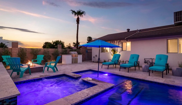 Scottsdale Oasis w/Game Room, Pool, Hot Tub & Fire Pit–Minutes to Old Town Fun!
