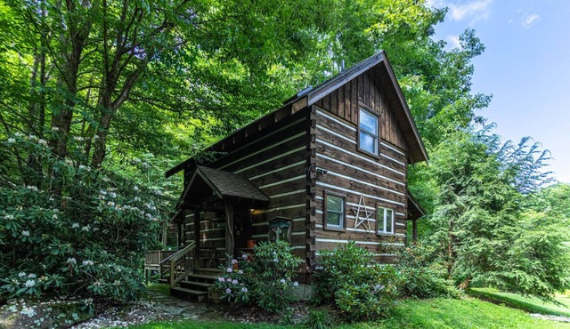 Scrollrock - Charming Creek-side Cabin, Secluded, with Hot tub Pets ok!