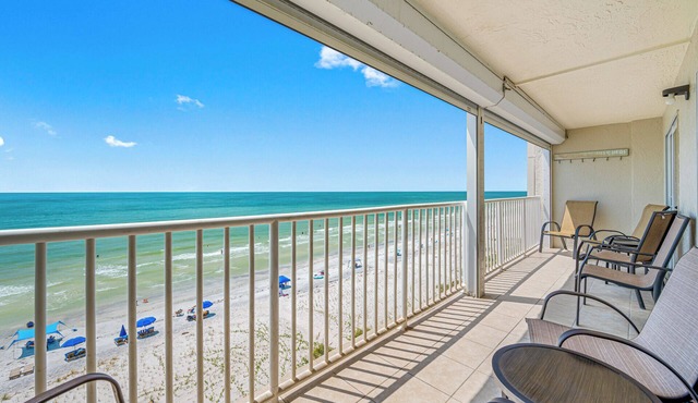 💦Sea Gate 505- Gulf Front- Balcony- Pool -Grill 💦