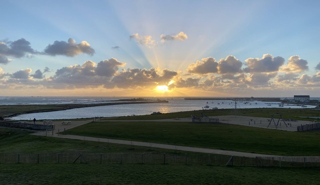 SEA VIEW DUPLEX with balcony and heated swimming pool