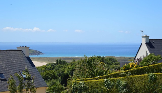 Sea view house Presqu'île de Crozontout comfort 4 pers. terrace Near Aber