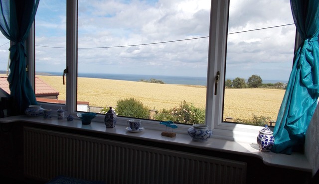 Sea View Mews, Reighton near Filey - a rural cottage with uninterrupted sea view