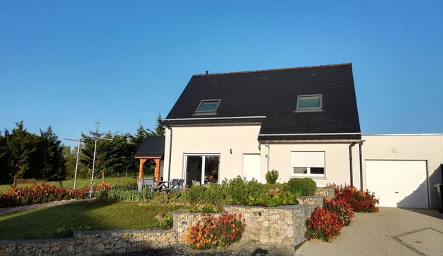 Sea view, near beach, Saint-Cast, bay of Saint-Malo