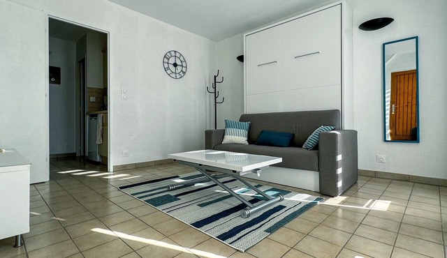 Sea view studio near Trestel beach