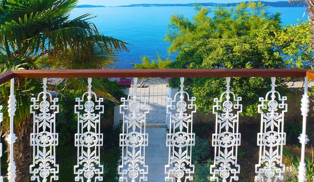 Seafront Villa Agnes, old captains house, beachfront villa with private pool