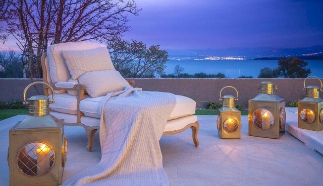 Seafront Villa Prova 1* with a sea view, indoor & outdoor pool on Krk