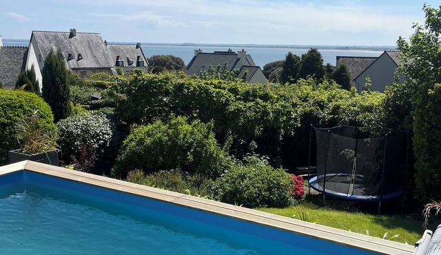 Seaside house overlooking the bay of Mont St Michel