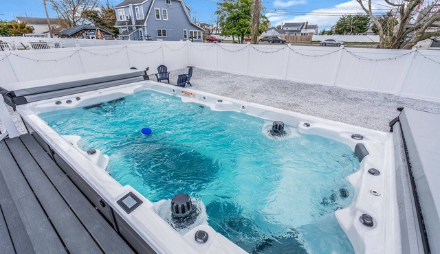 Seaside Heights Home- All Season Swim Spa with Bay Views & Game room!