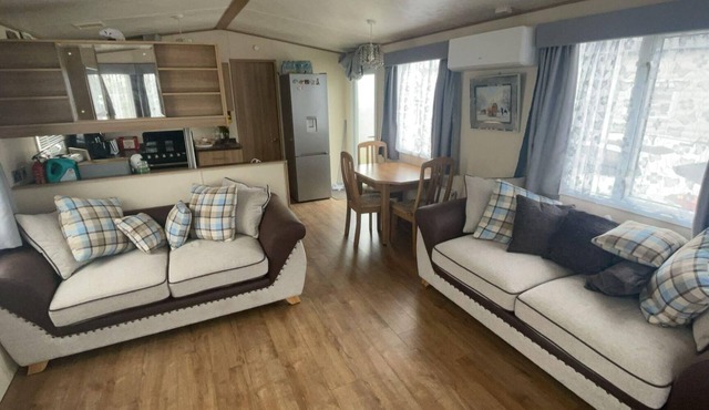 Seaside holiday caravan on park holidays harts