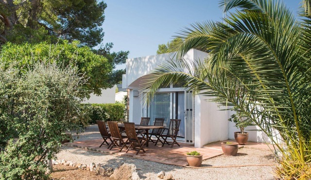 Seaside Villa Steps from Calafat Beach with Terrace and BBQ
