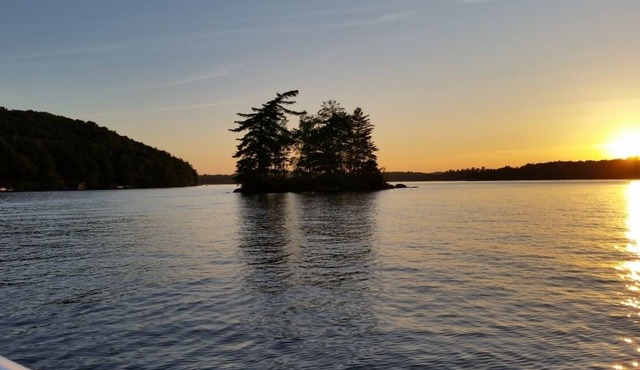 Seasonal 3 bedroom camp, with private beach area, cable T.V./internet, grill.