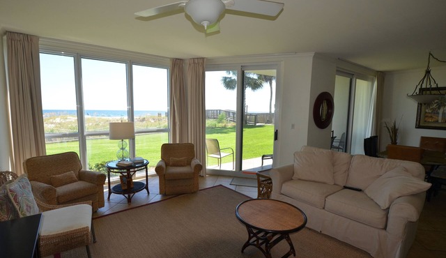 SeaSpray West 102 Gulf Front, ground floor As Close as You Can Get to the Beach