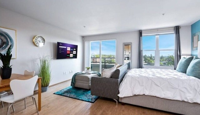 Seattle Studio - Top-Floor Mt. Rainier Views - In-Unit W/D - Monthly