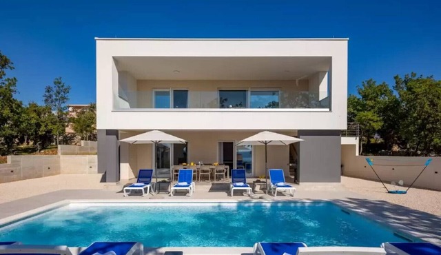 Seaview villa Deep Green in Maslenica
