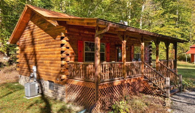 Secluded 2-BD cabin, tranquil mountain setting. Hot Tub Gazebo! Wood fireplace.