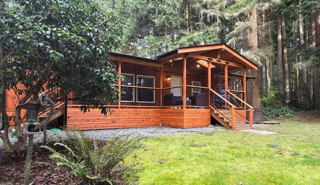 Secluded 3-bedroom house on 5 acres of woods on Whidbey Island.