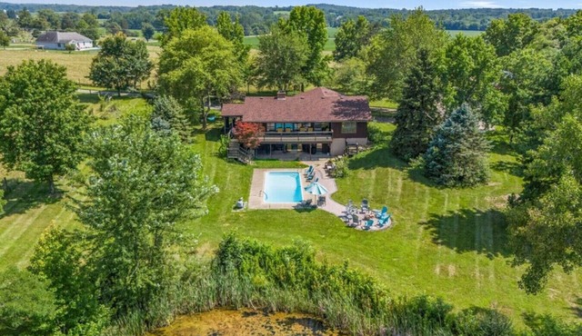 Secluded 3BR Escape w/Pool + Pond | Near Columbus
