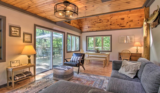 Secluded A-Frame Hideaway w/Wraparound Deck!