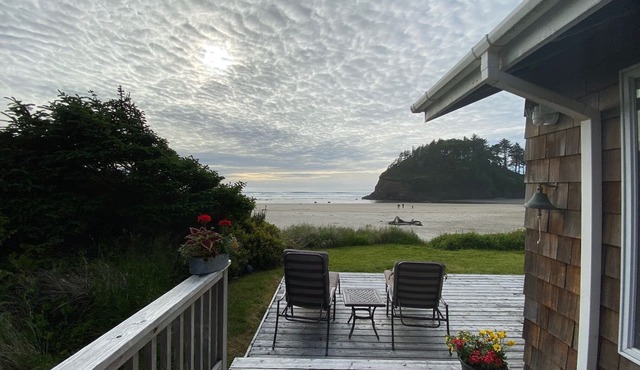 Secluded and updated beach front home with Spectacular Views