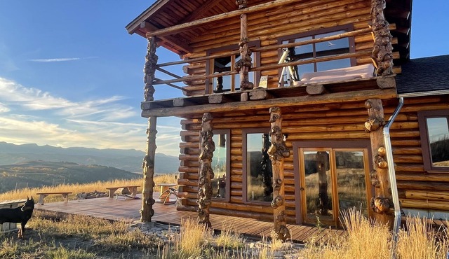 Secluded back country cabin-snowmobile access
