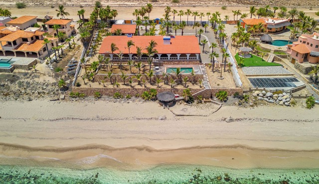 Secluded Beach Front Estate with a Large Pool, Family and Pet Friendly!