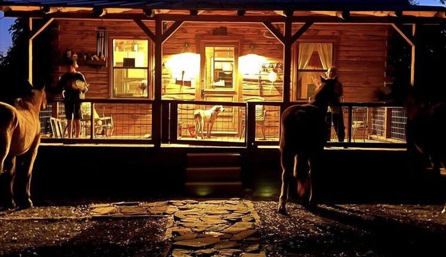 Secluded cabin 20 minutes from Colorado Bend State Park. Dogs ok, no fireworks