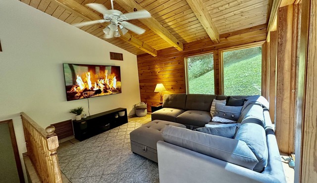 Secluded cabin on 22 acres beautiful views, new theater room, near Cades Cove!