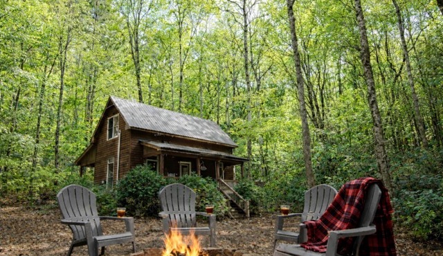 Secluded Cabin on Suches Creek and in the National Forest for a Relaxing Georgia Getaway