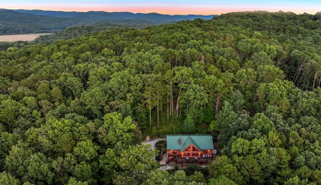 Secluded Cabin w/Firepit & Hot tub-2mi to Helen,GA