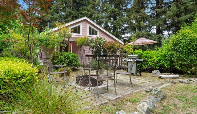 Secluded cabin w/wood stove, walking trails, and a firepit