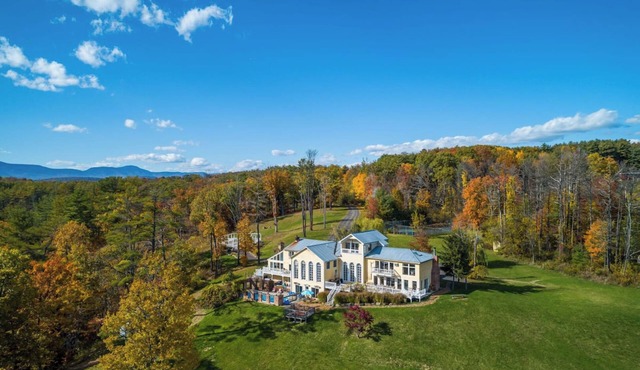 Secluded Catskill Estate Pool + Hot Tub + Fire Pit | Sleeps 24 | River House