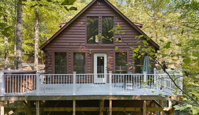 Secluded, Cozy Cabin with Hot Tub in a heavily forested setting. Great Location.