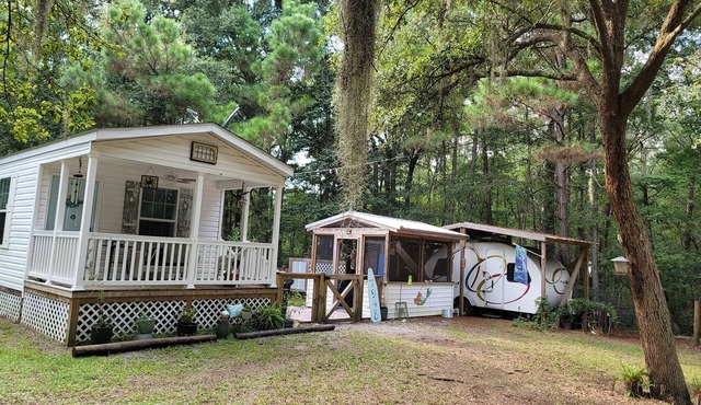 Secluded Cozy Cottage on 5 acres 10 minutes from Edisto Beach SC